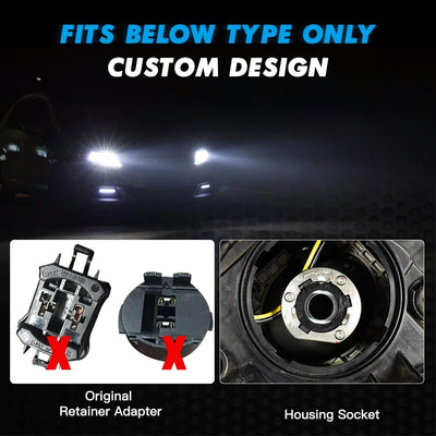 H7 LED Headlight Kit High Beam Bulbs for Hyundai Kia