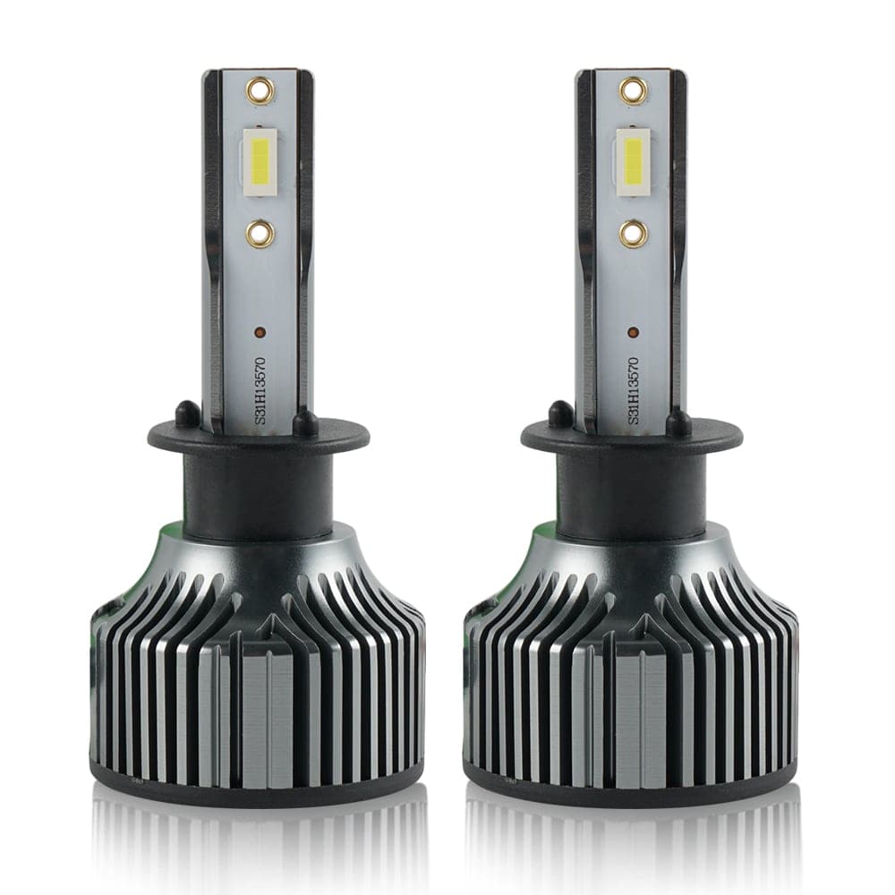 H1 LED Headlight Bulbs, Car H1 Light Bulbs w/ High Low Beam Light  Conversion Kit, 6500K 1200LM COB Chips Extremely Bright H1 Light Fit  12V/24V Vehicle