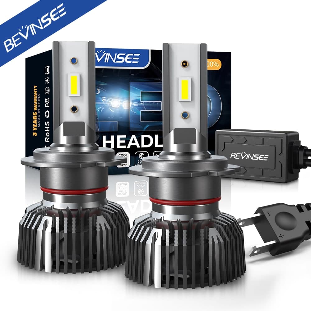 Bevinsee V45 H7 Best LED Headlight 120W 22000 Lumens 6000K