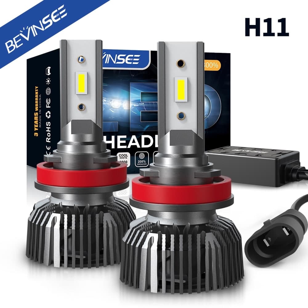 Bevinsee Headlight, Led headlight bulbs H1 H4 H7 H11