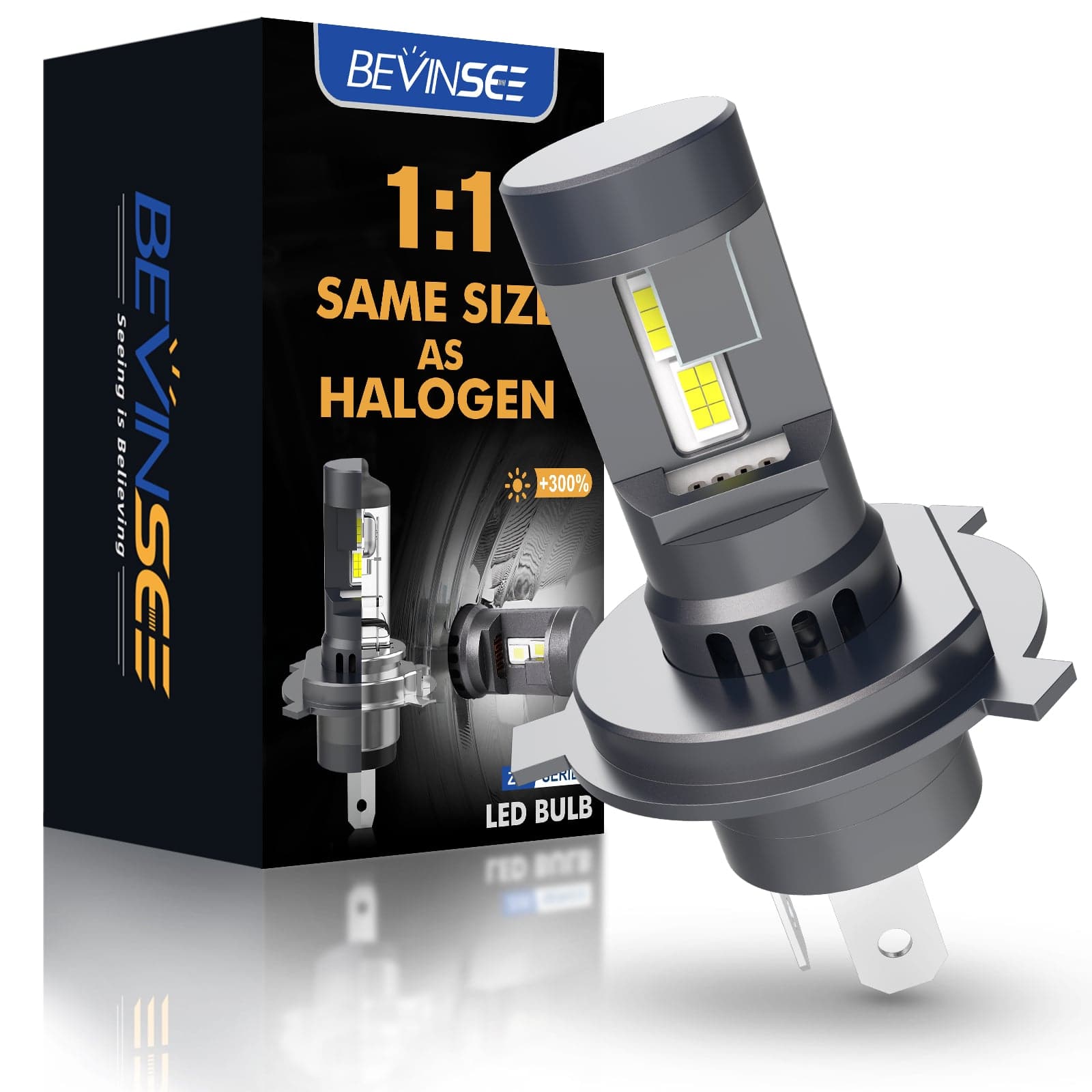 BEVINSEE brake lights Headlights 1:1 As Halogen