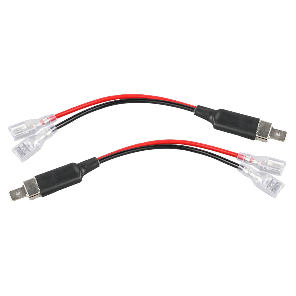 2x H1 LED Headlight Bulb Conversion Wire Plug Converter Cable Wiring Adapter Kit
