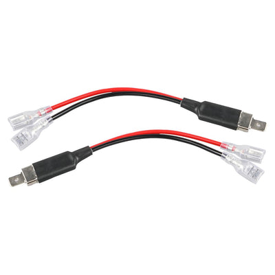 2x H1 LED Headlight Bulb Conversion Wire Plug Converter Cable Wiring Adapter Kit