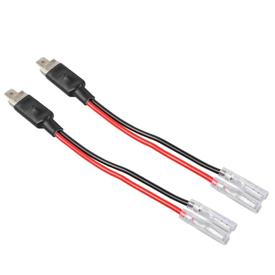 2x H1 LED Headlight Bulb Conversion Wire Plug Converter Cable Wiring Adapter Kit