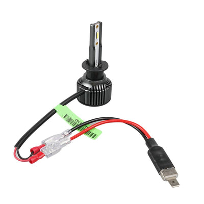 2x H1 LED Headlight Bulb Conversion Wire Plug Converter Cable Wiring Adapter Kit