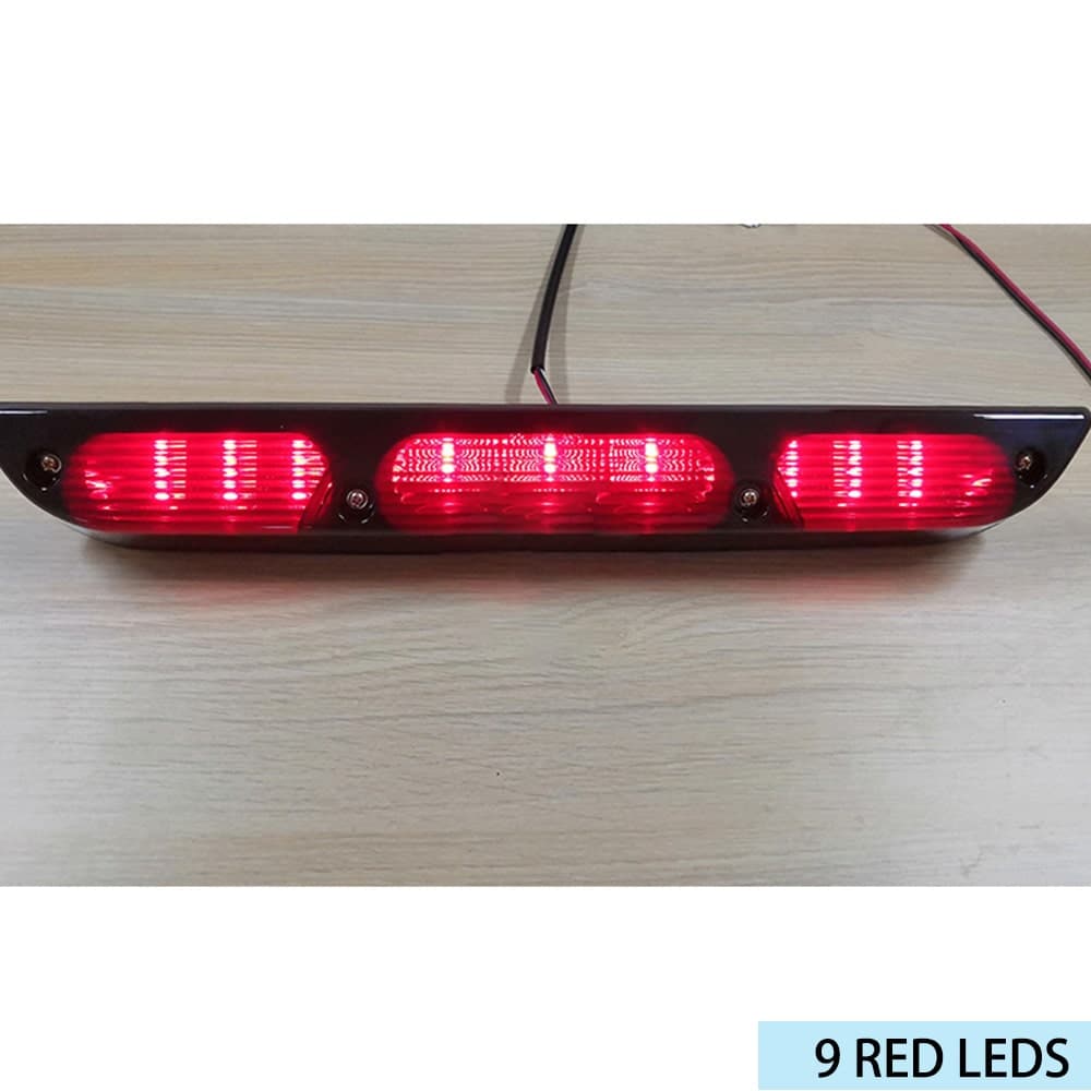 Smoke Red+White LED 3rd BEVINSEE Brake Light for Ford F150 2015-2016 Tail Reverse Lamp