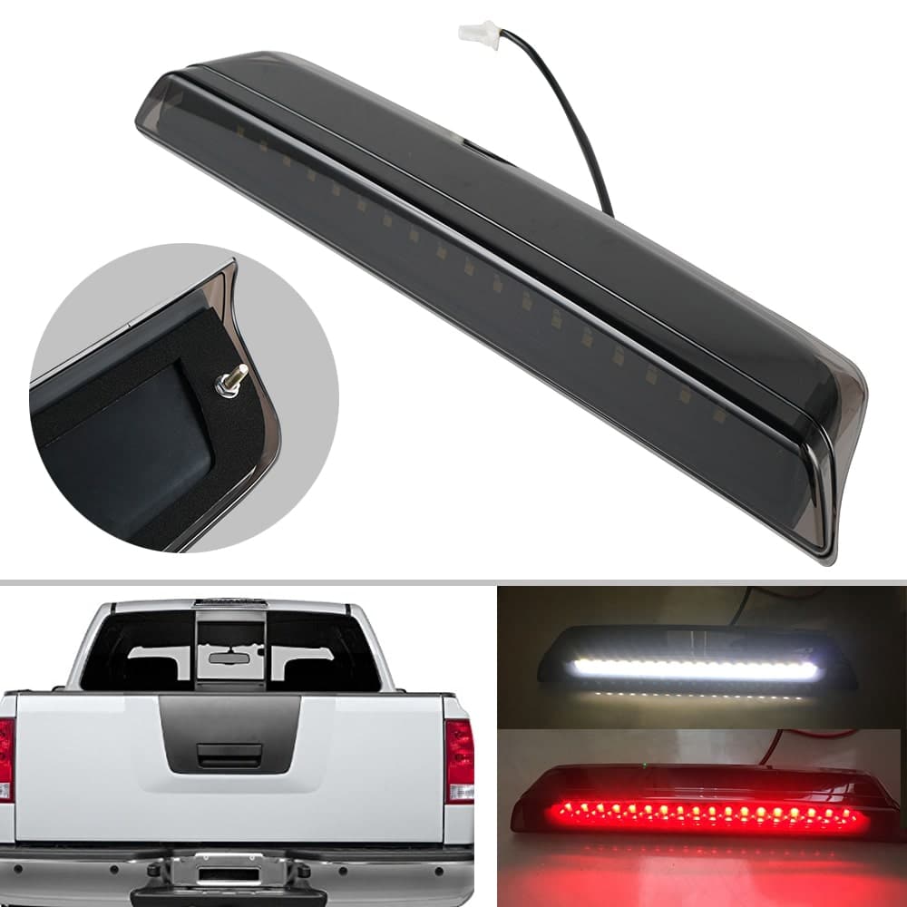 BEVINSEE For Nissan Frontier 2005-2015 LED 3rd Third Brake Tail Light Lamp Tailgate Red