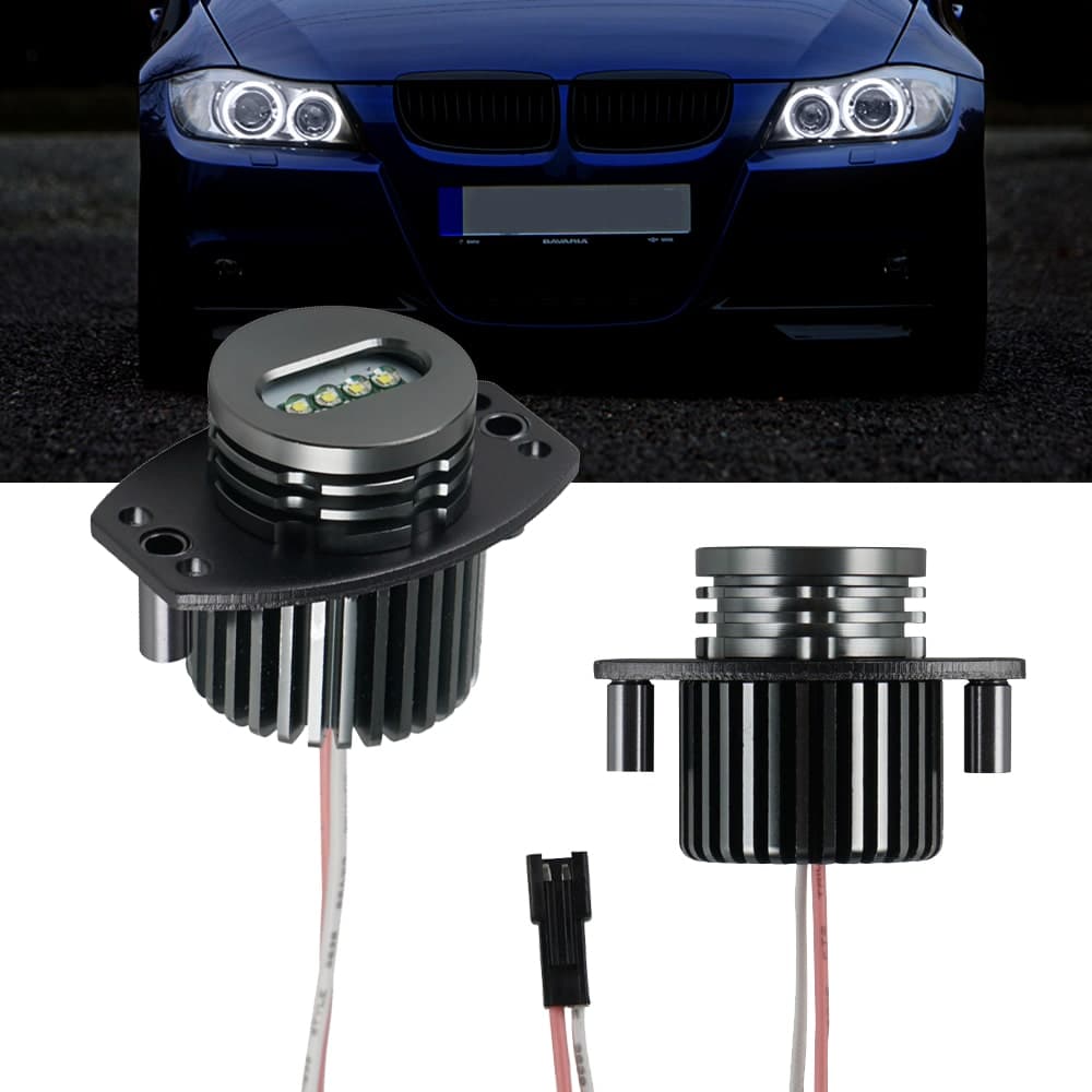 BEVINSEE Angel Eyes XPE LED Halo Ring Maker Lights Bulbs Fits BMW