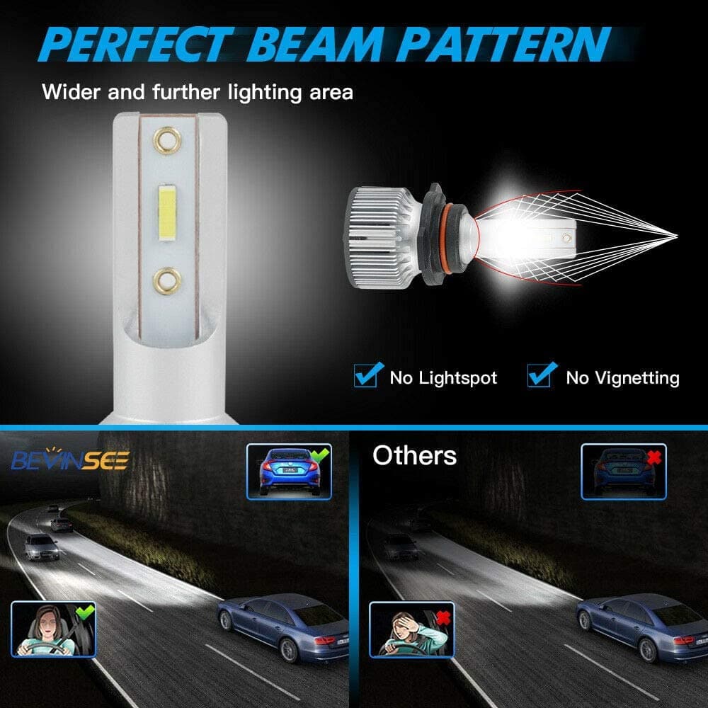 F31C 9005 HB3 LED Headlight Bulbs 10000LM 60W