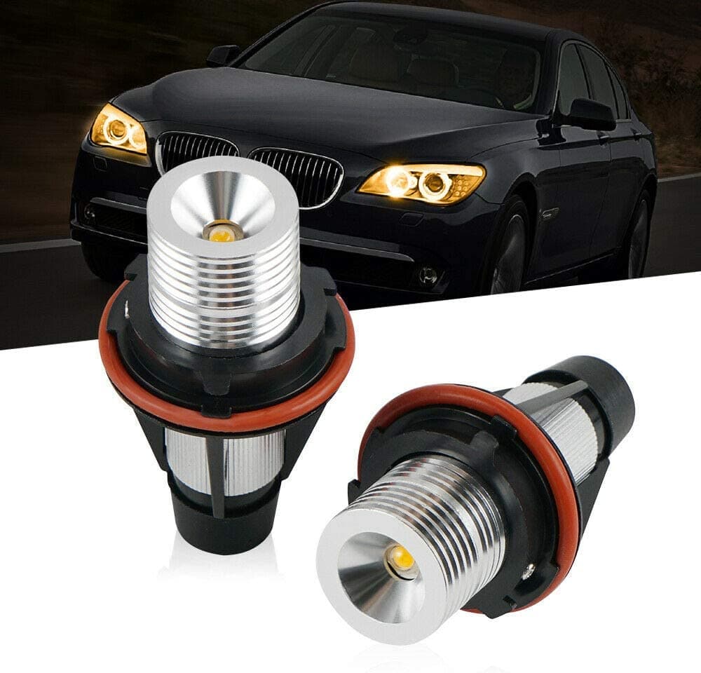 BMW LED Headlight Bulbs with Cable Replacement for Angel Eyes Light Halo Ring