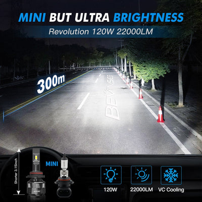 V45 9006/HB4 LED Headlight Bulb 6000K Pack of 2