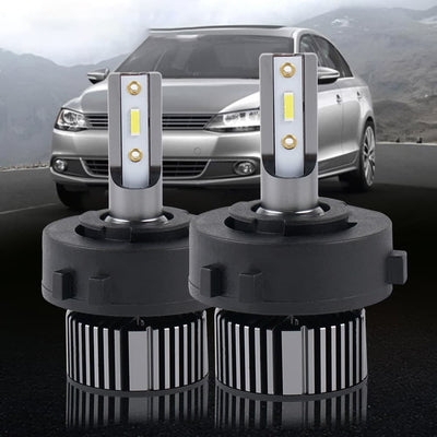 Bevinsee H7 LED Headlight Bulbs with Adapter Socket