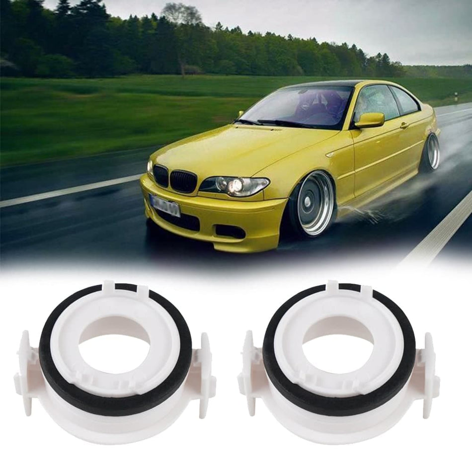 BEVINSEE H7 LED Headlight Base Adapter Holder Retainer Fit For BMW E46 3 Series 2001-2006