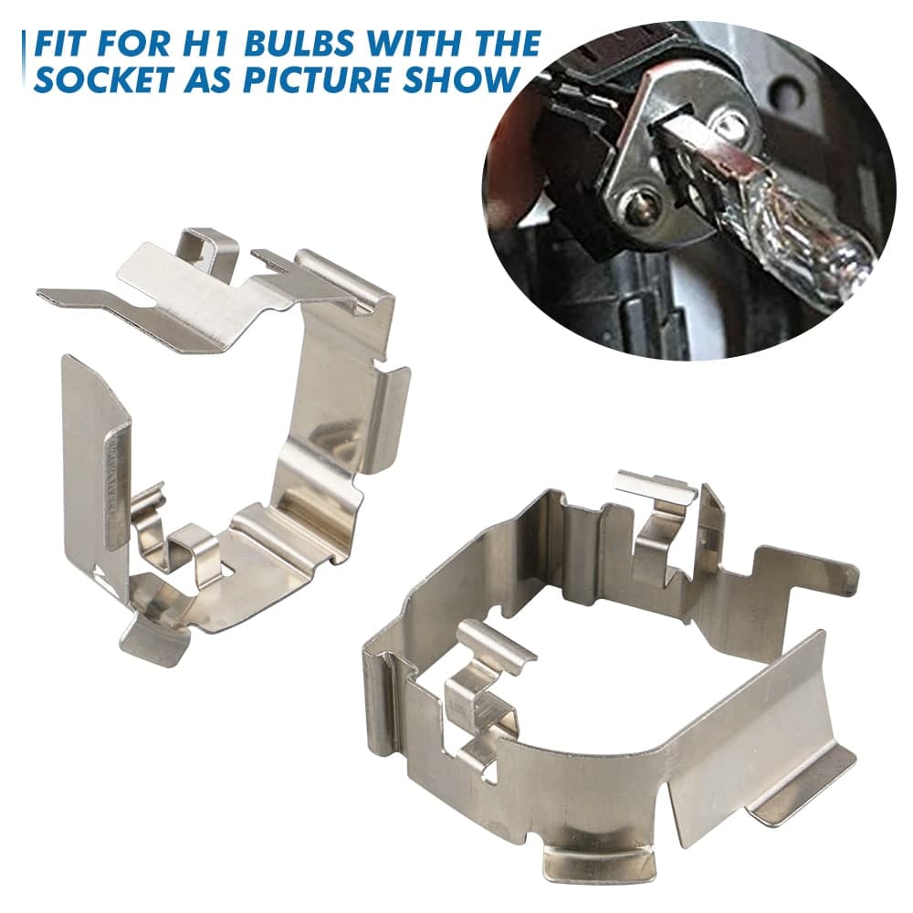 H1 LED Headlight Bulb Holder Retainer Clip Adapter For Ford Focus 2019 High Beam