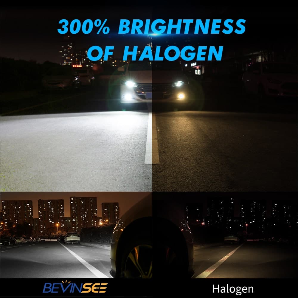 2x H3 LED Fog Light Bulbs 100W 3000LM White Fit Toyota Celica 1999-2005