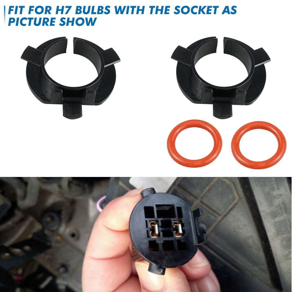 H7 LED Headlight Bulb Adapter Socket Holder Retainer For Kia K3 K4 K5 Veracruz