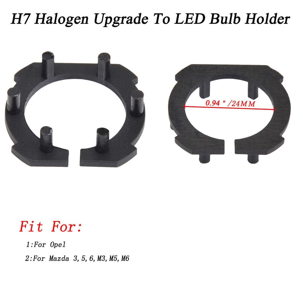 H7 LED Headlight Bulb Adapter Base Retainer Holder For Mazda Opel M3 M5 M6