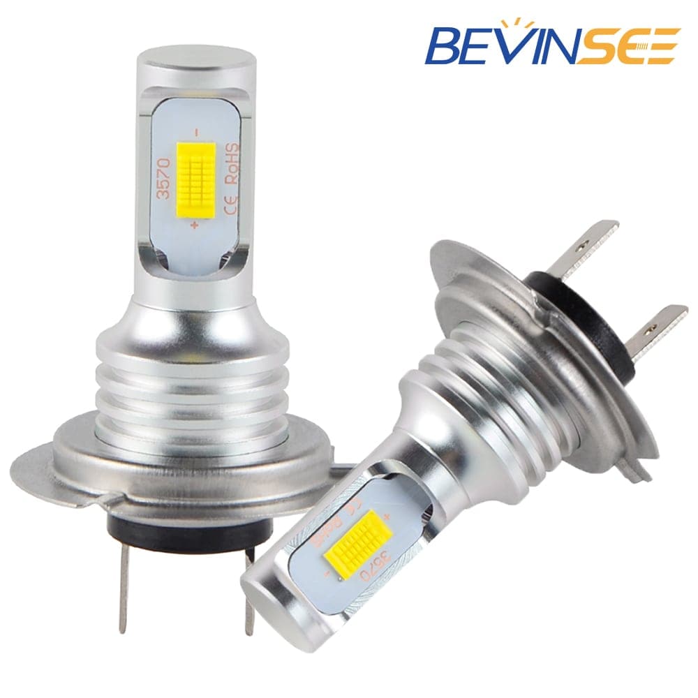 BEVINSEE H7 LED Fog Light Bulbs for Ford Galaxy 2001-2006 DRL Driving Lamp 6000K