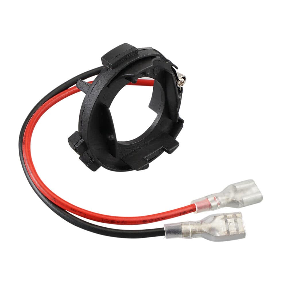 BEVINSEE H7 LED Headlight Adapter Holders Socket Retainer Clip For Jetta Sportwagen 09-14