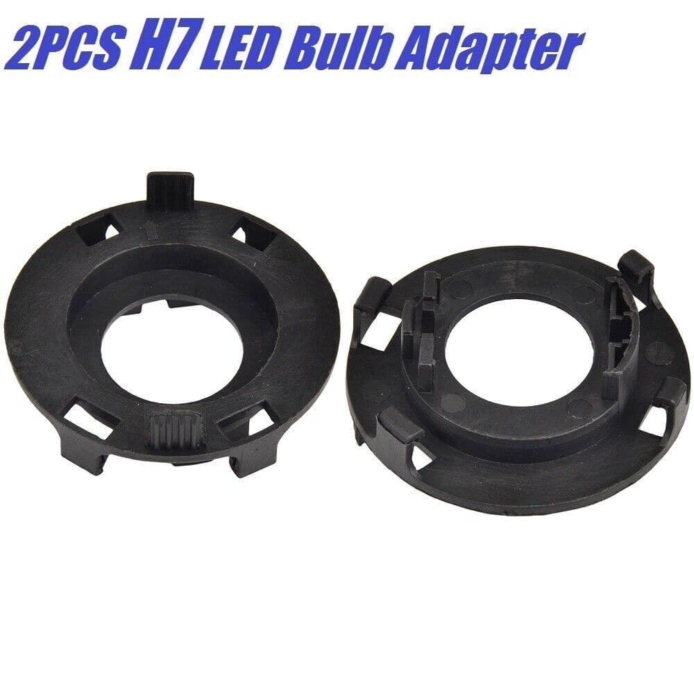 BEVINSEE H1 LED Headlight Bulb Adapter Holders - 2x Socket Retainer Clips For Honda CR-V
