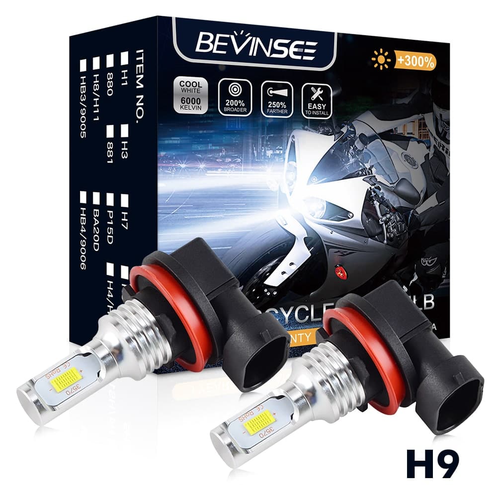 BEVINSEE H9 LED Headlight Fits Kawasaki Vulcan 2000 VN2000A VN2000D 04-09