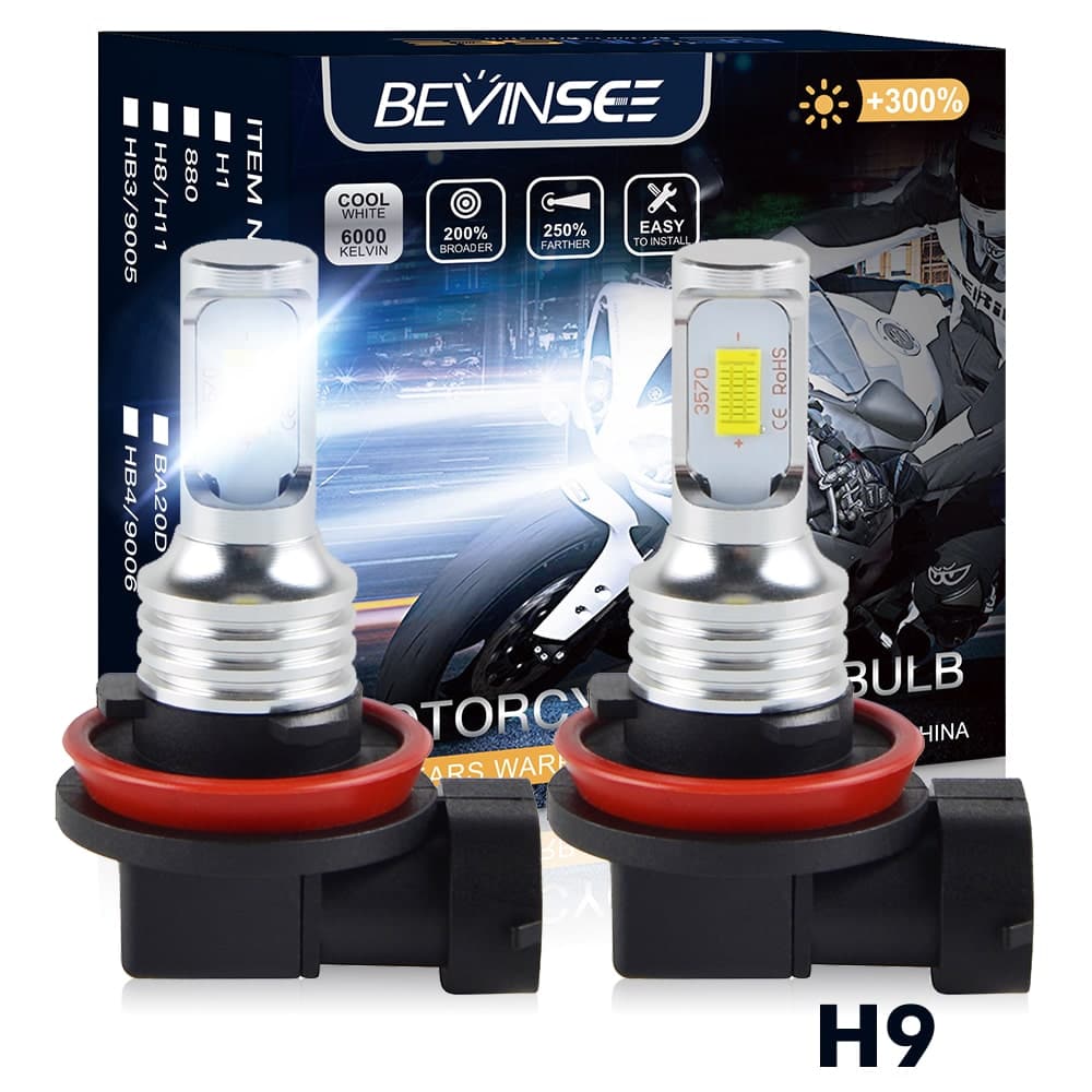 BEVINSEE H9 LED Headlight Fits Kawasaki Vulcan 2000 VN2000A VN2000D 04-09