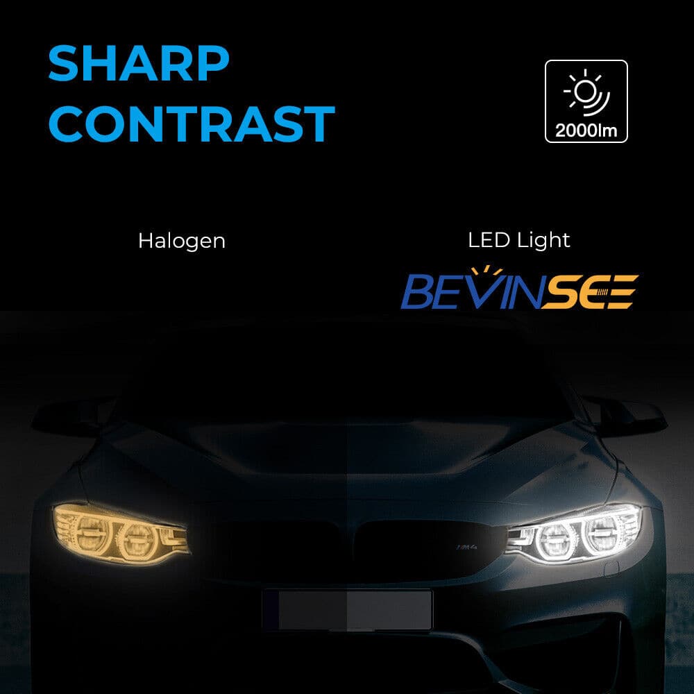 H10W LED Angel Eyes Marker Light Bulbs For BMW E90 E91 LCI w/ Valeo Reflector